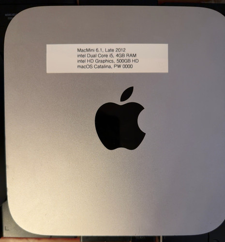 Apple mac mini late 2012 - 2012, i5