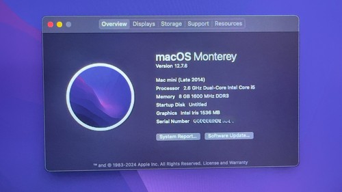Apple mac mini late 2014 - late,